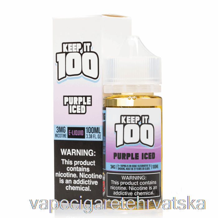 Vape Hrvatska Purple Iced - Keep It 100 - 100ml 3mg